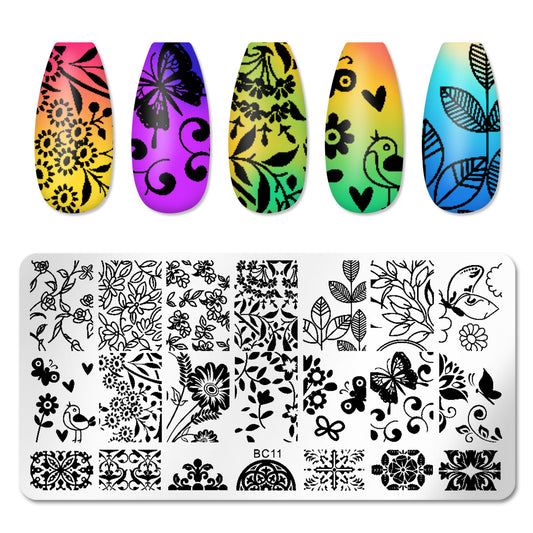 Nail Art Stamp Templates Stainless Steel Image