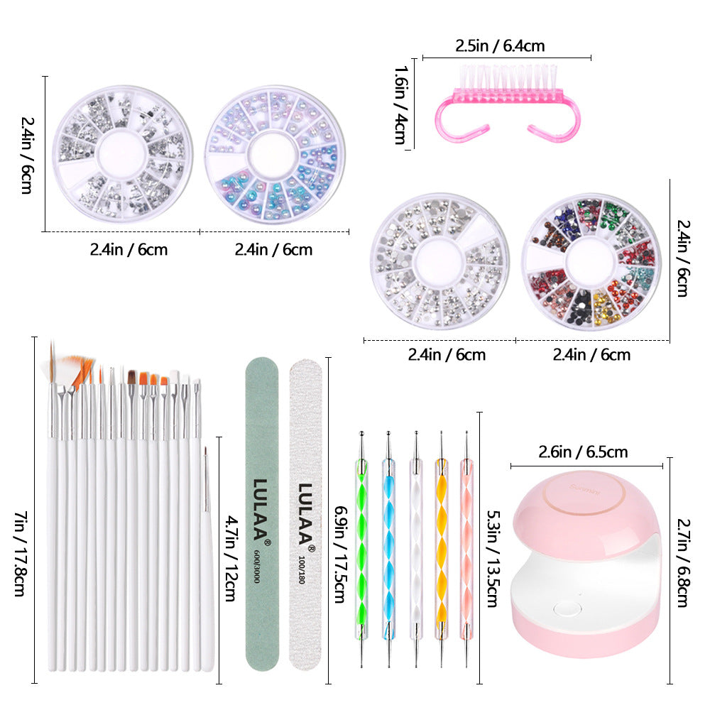 Nail Art DIY Kit Nail Art Pen Nail Decoration Nail Art Lights