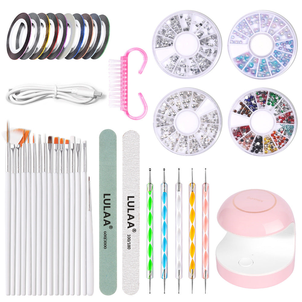 Nail Art DIY Kit Nail Art Pen Nail Decoration Nail Art Lights