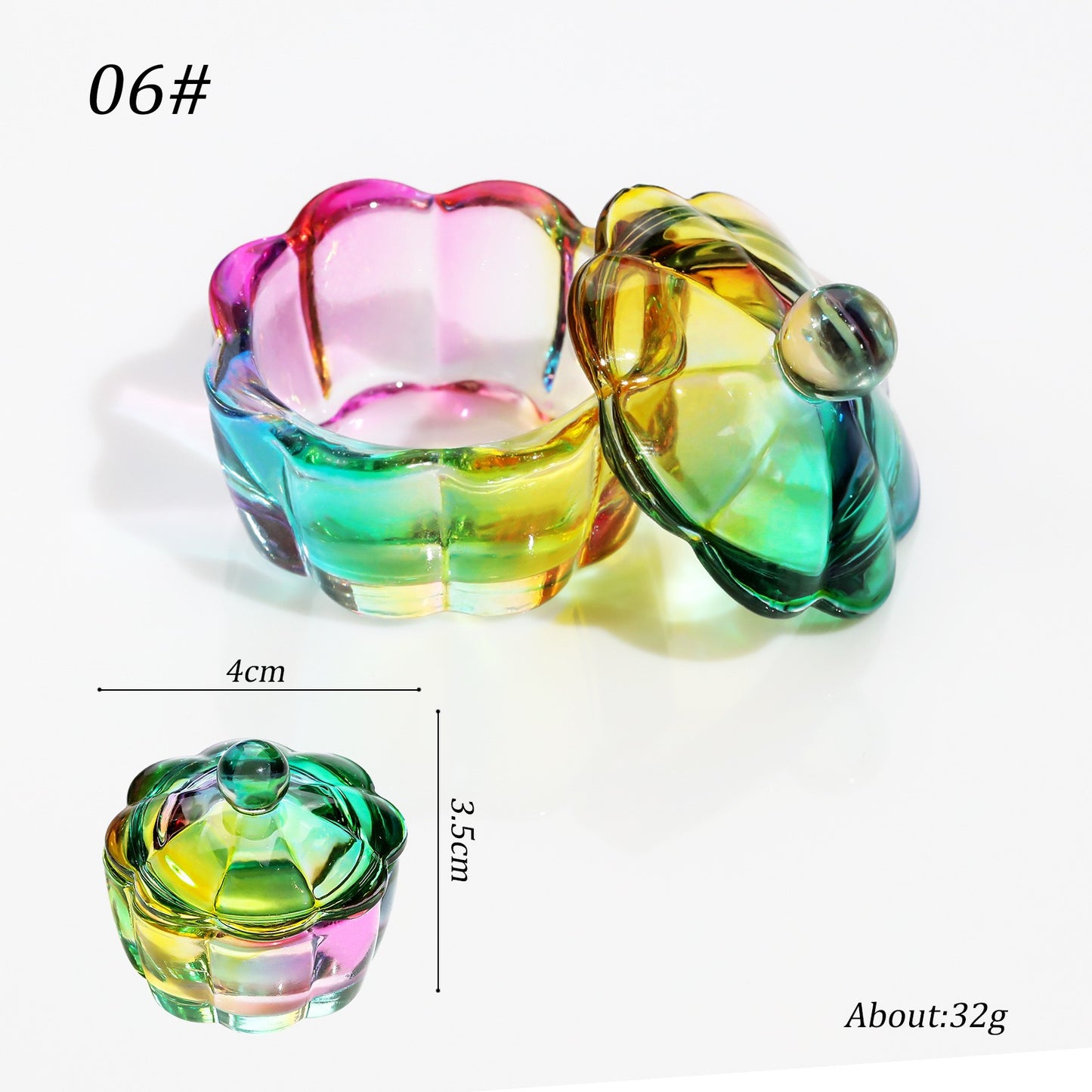 Aurora Dazzle Nail Art Crystal Cup