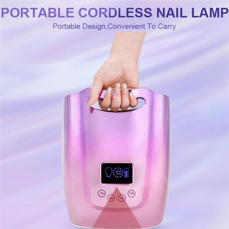 128W LED Nail Lamp Rechargeable