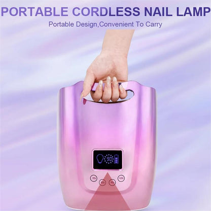 128W LED Nail Lamp Rechargeable