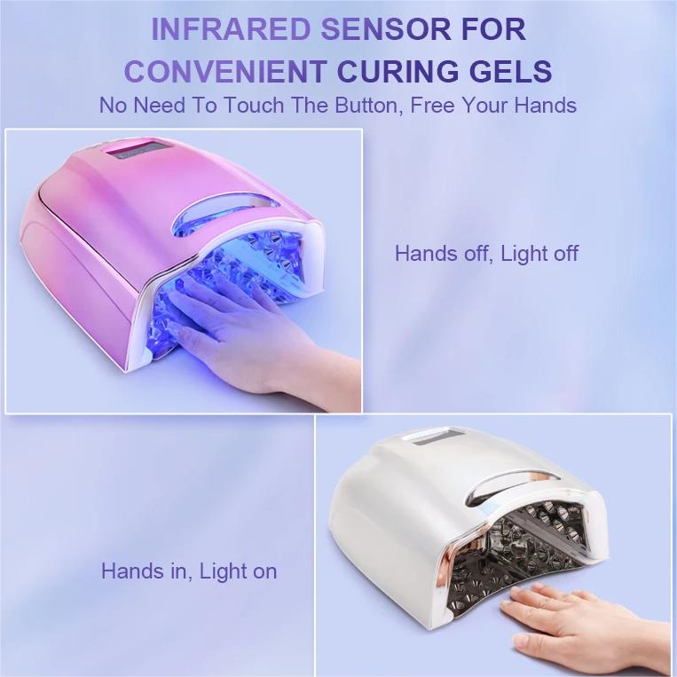 128W LED Nail Lamp Rechargeable