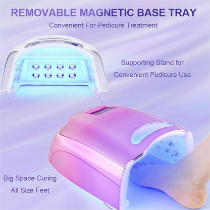 128W LED Nail Lamp Rechargeable